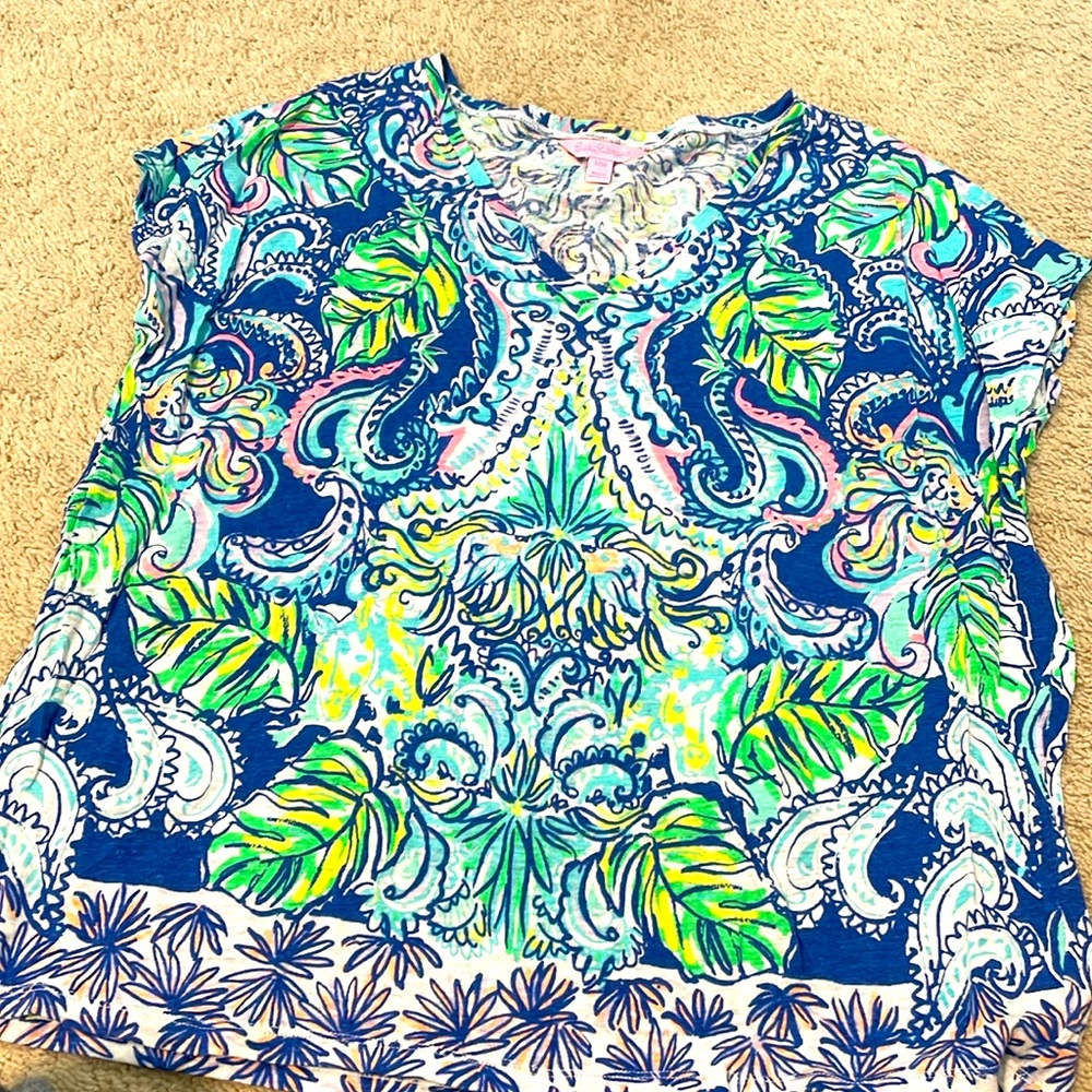 Lilly Pulitzer linen tunic top